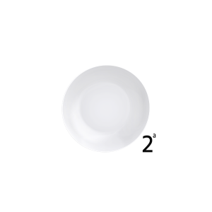 TRAMONTINA PRATO DE PORCELANA FUNDO LEVE CUPE 21CM