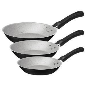 TRAMONTINA JOGO FRIGIDEIRA ALUM 3PC CARIBE PRE - ALUMINIO COM REVESTIMENTO ANTIA